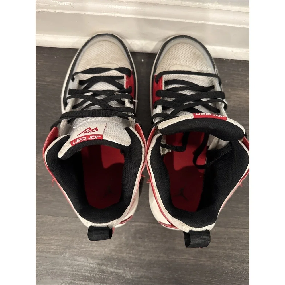 Jordan One Take 5 Shoes White GYM RED SNEAKERS Size 6.5Y Used Condition - Picture 5 of 11